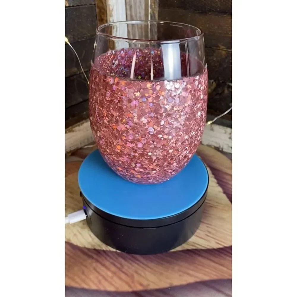 Handmade pink glitter
